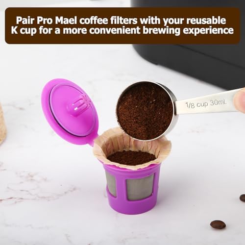 Pro Mael 720 Disposable K Cup Paper Filters for Keurig 1.0&2.0, Unbleached