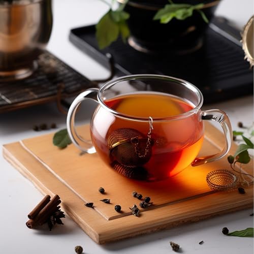 2Pcs Tea Infuser,2.1” Tea Ball with Panda Pendant,Tea Steeper,Tea Strainer