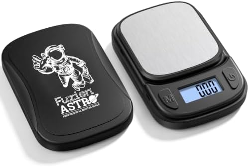 Fuzion Digital Pocket Gram Scale 500g x 0.01g, Mini Jewelry Scale ASTRO-500