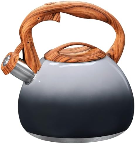 GGC Whistling Tea Kettle for Stove Top, 3.2QT/3L Stainless Steel Tea Kettle