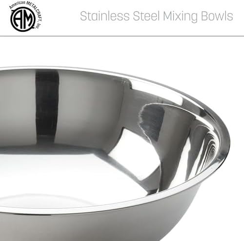 American Metalcraft 2 qt Stainless Steel Mixing Bowl,Silver