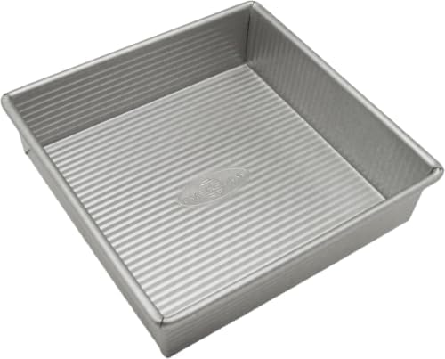 USA Pan Bakeware Nonstick Square Cake Pan,8 Inch,Aluminized Steel,(Pack of 6)