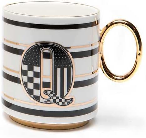 MACKENZIE-CHILDS My Mug, Decorative Ceramic Coffee Mug with Handle, Q