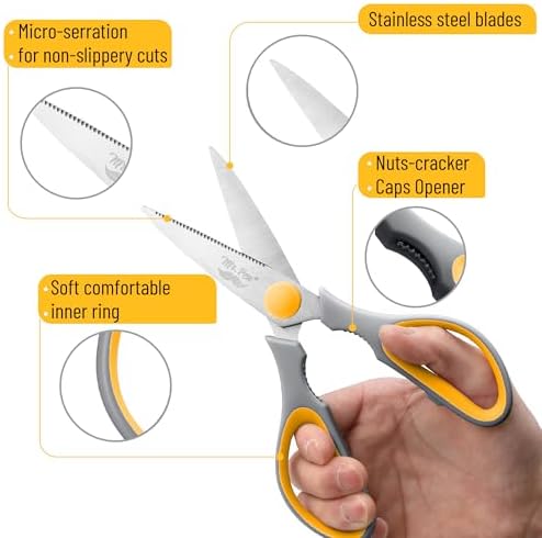 Mr. Pen- All Purpose Kitchen Shears with Protective Sheath, 8 Inch