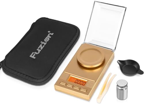 Fuzion Digital Milligram Scale 50g/0.001g, Powder Scale 6-in-1 Kit