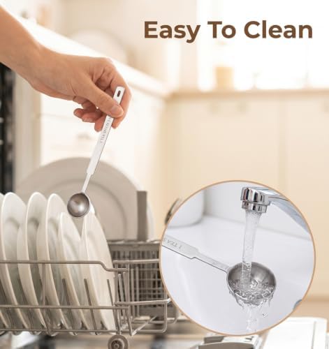 4 PCS 5 Gram Scoop, Teaspoons Measuring Spoon (1 Tsp | 5ml | 5cc | 1/6oz)