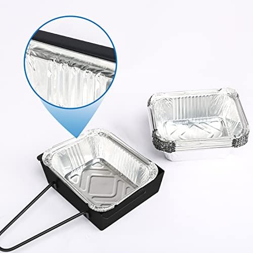 Grill Drip Pan for Nexgrill 720-0830H for Nexgrill Grease Tray Replacement Grease Pan/Box for Nexgrill 720-0888N 720-0925P 720-0896 720-08882A for Cuisinart CGG-7400 with 15pack Aluminum Foil Liner