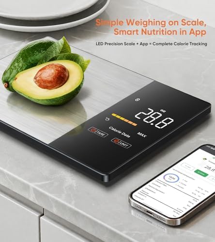 Food Kitchen Scale with Nutritional Calculator, Tracks 23 Nutrients