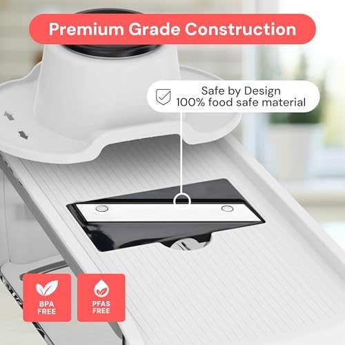 Fullstar Pro Mandoline Vegetable Slicer, Grater & Spiralizer with Container