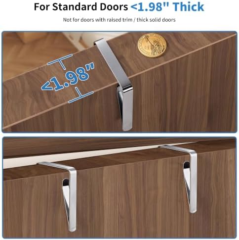 JARLINK Over the Door Organizer, Extra Large Storage for Bedroom, Beige