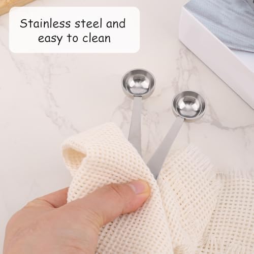 2pcs Stainless Steel 1 Gram Matcha Spoons