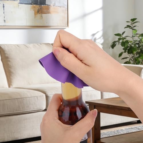 LUTER 4pcs Jar Opener Gripper Pad for Seniors with Weak Hands, Rubber