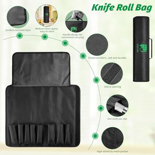 FULLHI Knife Set, 14pcs Japanese Knives Set, Multiple Colour Premium German Stainless Steel Chef Knife Set