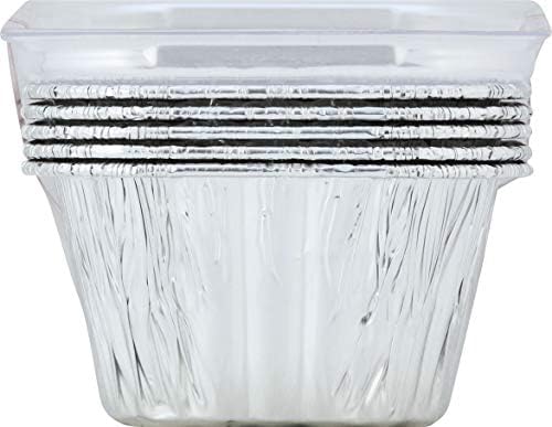 Handi Foil with Lids, Cook-n-carry - 5 count Silver