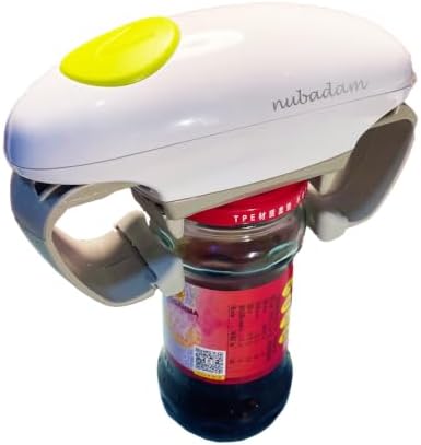 Electric Jar Opener for Seniors with Arthritis, Automatic One Touch Jar Opener for Weak Hands, Fits 1.2"-3.5" Lids