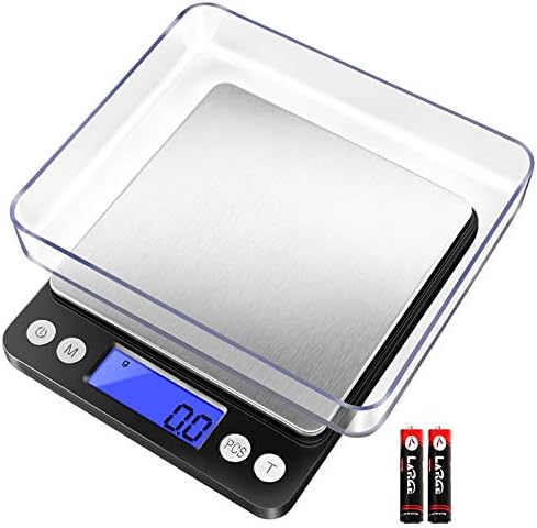 Fuzion Small Gram Scale 3000g, Digital Kitchen Food Scale, Gram and Ounce