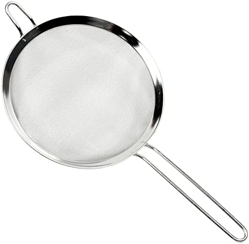 Chef Craft Select Mesh Strainer, 8 inch diameter, Stainless Steel