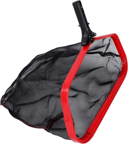 Pool Net, Heavy Duty 19.5" Swimming Pool & Spa Skimmer Net, Pool Leaves Cleaning Tool with Strong Reinforced Aluminum Frame Handle, Deep Net Bag Easy to Clean Bugs, Debris, Leaves