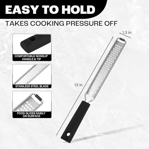 Zester Grater, Fine Stainless Steel Lemon Zester