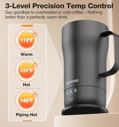 Kepwam Heated Coffee Mug T4, 16oz Smart Mug with Constant Temp Control