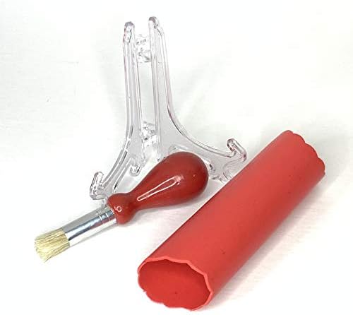 BonCera, Premium Ceramic Garlic Grater Plate Set - Red Sunflower