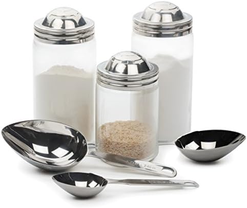 RSVP International Endurance Oval Measuring Scoop, 1/2 cup, Stainless Steel