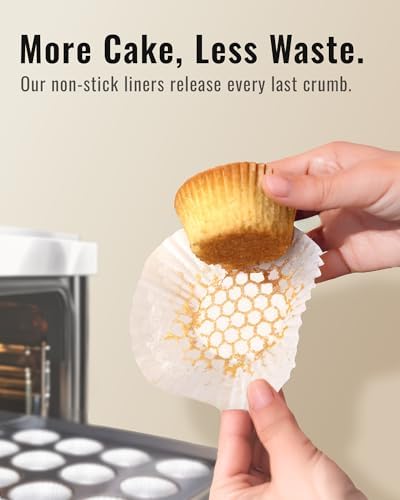 Bake Choice 200pcs Standard Cupcake Liners for Baking, White Muffin Liners