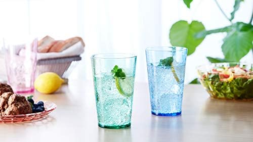 SCANDINOVIA - 19oz Unbreakable Premium Drinking Glasses Set of 6 - Super Grade Acrylic Plastic - Perfect for Gifts - Dishwasher Safe - Stackable - Drinkware Cups Reusable Water Tumbler (Pack of 2)