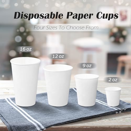 RUSPEPA 2 oz Bathroom Cups, Disposable Paper Cups - 100 Pack Wild Flower Design Printed - Mini Mouthwash Rinse Paper Cups for Home, Bathroom, Picnic, Party, and Events