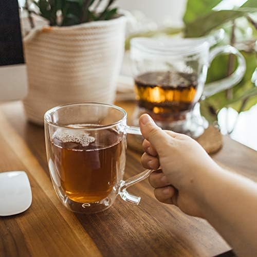 GROSCHE Aberdeen Smart Tea Maker BPA-Free Tea Infuser 34 oz + 16 oz Mug Set