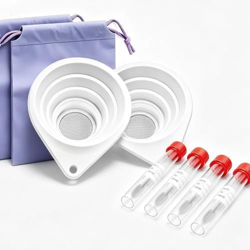 10 PCS Stone Strainer - Foldable & Reusable Pee Funnel, for Men + Women