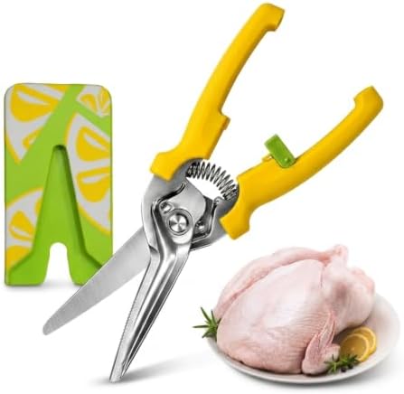 Kitchen Scissors, Stainless Steel Poultry Shears, Sharp Heavy Duty Scissors