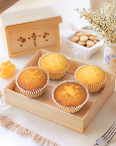Bake Choice 200pcs Standard Cupcake Liners for Baking, White Muffin Liners
