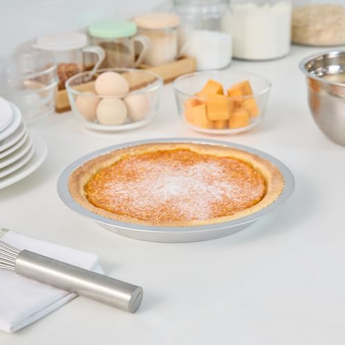 Restaurantware Aluminum Gauge Pie Pan, 12 Pack