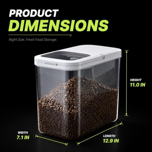 LivLab Mker Pet Food Storage Containers With Lids & Scooper