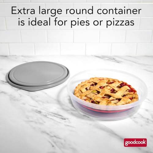 GoodCook EveryWare Extra Large 12 inch Round Container 2 pack, BPA Free