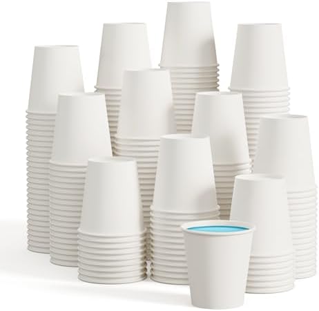 LITOPAK 500 Pack 4 oz Paper Cups, White Disposable Paper Coffee Cups