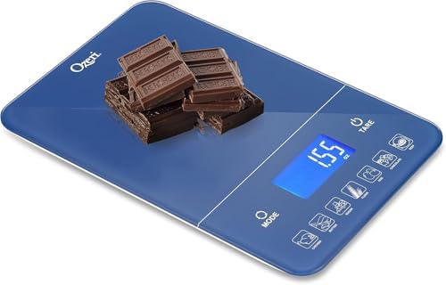 Ozeri Touch III 22 lbs (10 kg) Digital Kitchen Scale, in Tempered Glass