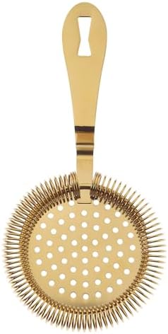 Barfly Deluxe Antique Hawthorne Spring Strainer, Gold