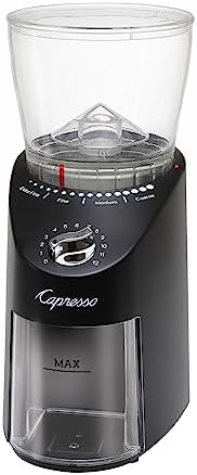 Capresso Infinity Plus Conical Burr Grinder, Black