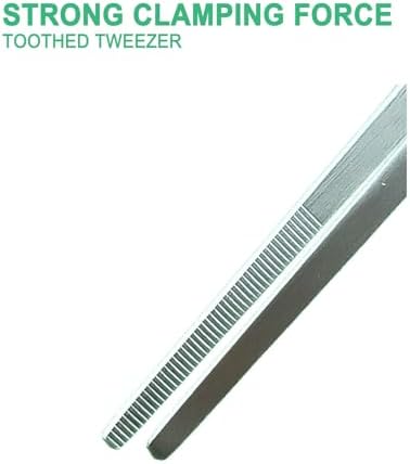 18.9 inch Aquarium Tweezers with Hanger, 2025 New Extra Long Feeding Tongs, Stainless Steel Large Aquascape Tools for Fish Tank, Terrarium，Aquascaping, Reptile Snake (Straight)
