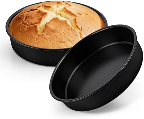 P&P CHEF 9 Inch Cake Pan Set of 2, 2 Pcs Nonstick Round Cake Baking Pans