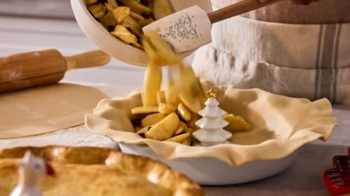 Le CLe Creuset Signature Silicone Medium Spatula, White/Tree Applique