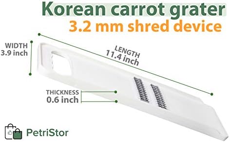 KOREAN CARROT GRATER SALAD White - GRATER SLICER - Chopper Vegetable - Knife Korean Carrot - Slicer Kitchen Food - Slicer Carrot - Mandoline Slicer for Kitchen - Slicer GRATER KOREAN