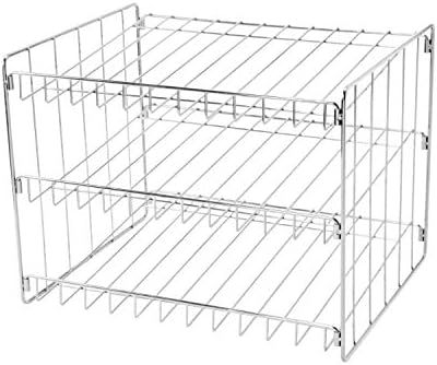 Kitchen Details 3 Tier Can Organizer | Chrome Steel Canned Food Storage Rack | Holds 36 Cans | Space-Saving Pantry & Cabinet Storage Solution | Easy Access to Canned Goods | Freestanding Design