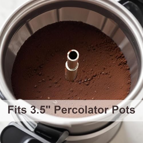 200 Count Disc Coffee Filters, 3.5in Natural Percolator Coffee Filters for Percolator Coffee Pot and Flat Bottom Basket
