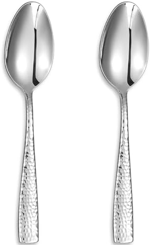 KEAWELL Premium Louis Hammered Serving Spoons (Serving Spoons, Set of 2)