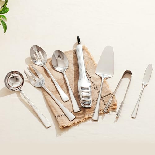 KINGSTONE 10 Piece 18/10 Serving Utensils Set, Stainless Steel Serving Set
