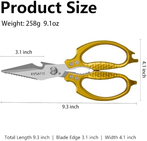 Kitchen Scissors for Food Meat Vegetables Cutting Sharp All Purpose