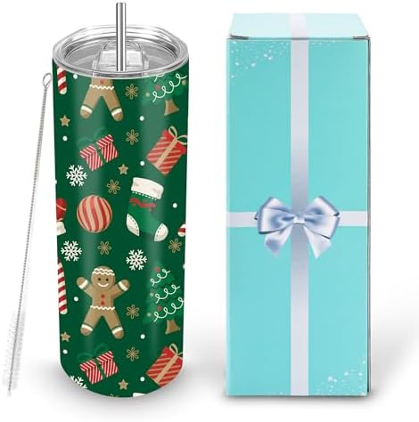 D·S 20 oz Sublimation Tumbler Skinny Straight Tumblers with Gift Box 1Pack